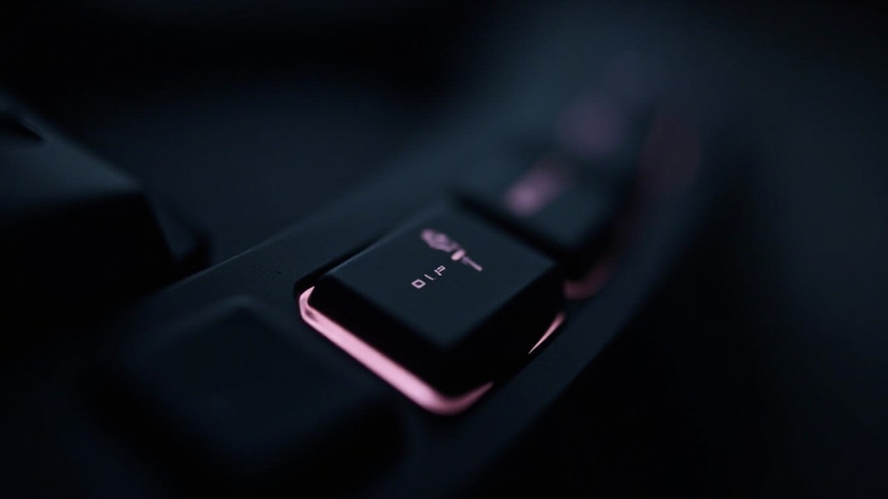 A gaming mouse side-button grid with two identical buttons