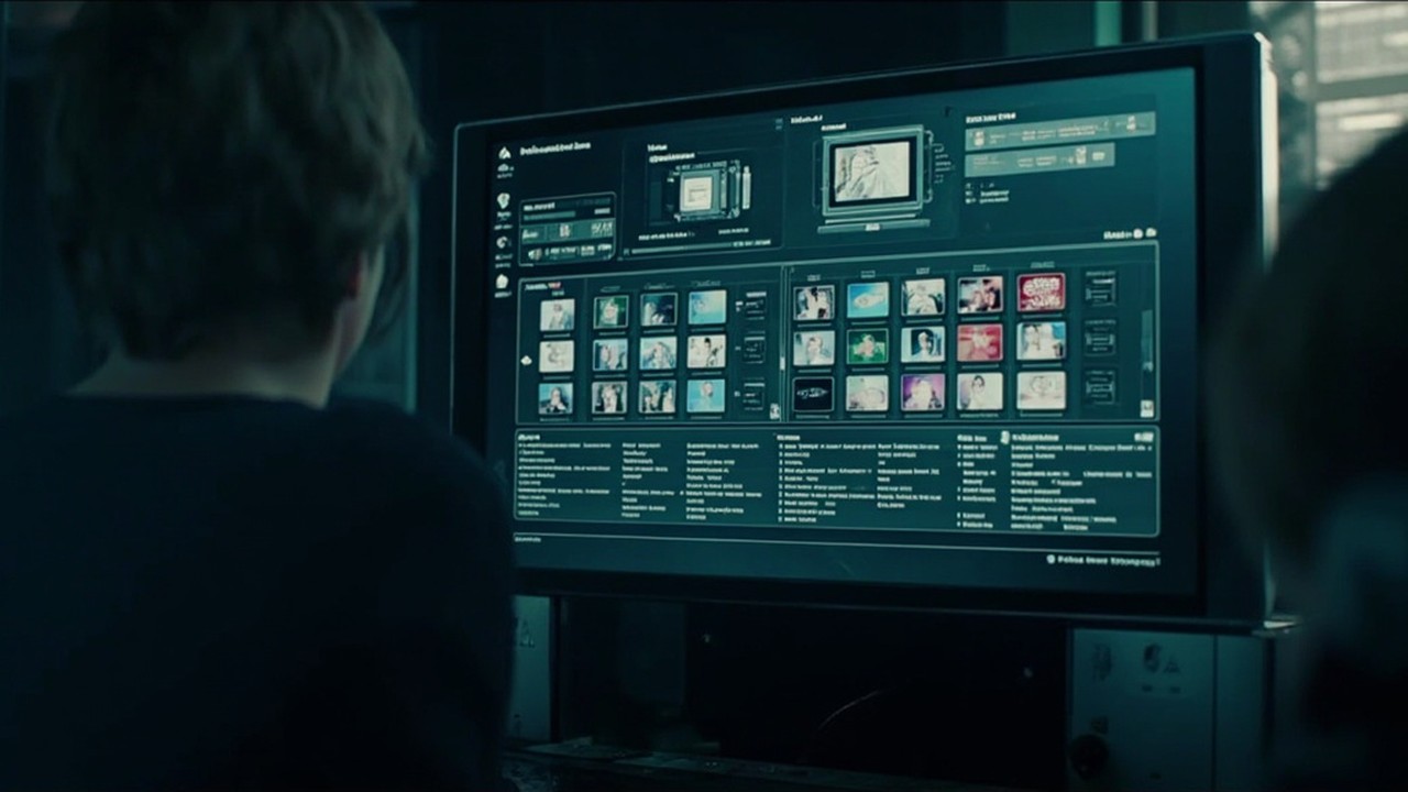 A media-server dashboard with a TV channel grid and guide