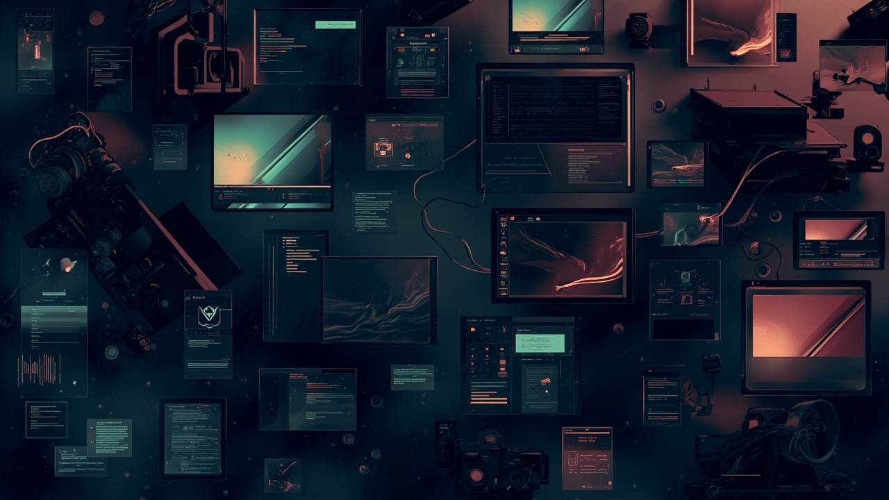 A full Linux desktop unified under one palette